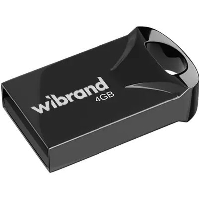 USB флеш накопичувач Wibrand 4GB Hawk Black USB 2.0 (WI2.0/HA4M1B)