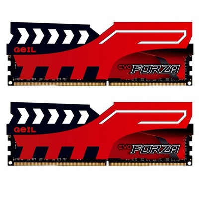 Модуль памяти для компьютера DDR4 8GB (2x4GB) 2400 MHz FORZA Red GEIL (GFR48GB2400C16DC)