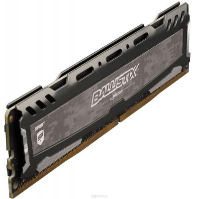 Модуль памяти для компьютера DDR4 8GB (2x4GB) 2666 MHz Ballistix Sport LT Gray MICRON (BLS2C4G4D26BFSB)