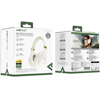 Навушники Acefast H4 ANC Bluetooth Beige (6974316283522)