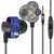 Наушники QKZ DM8 Mic Blue (F_53294)