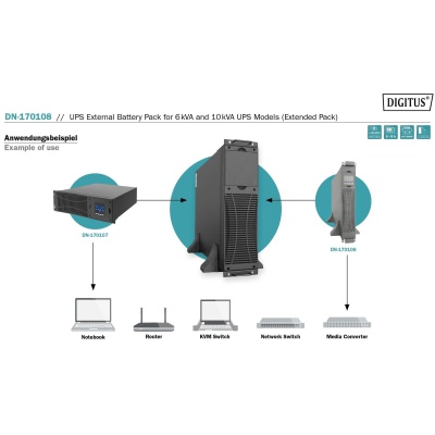 Батарея до ДБЖ Digitus 6/10kVA UPS (DN-170108)