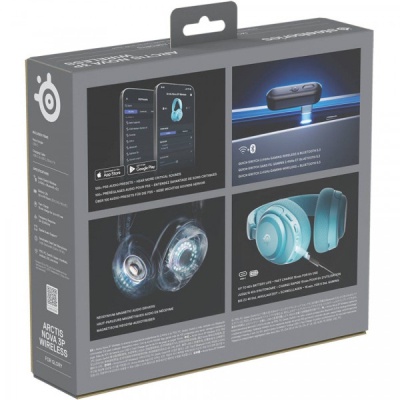 Навушники SteelSeries Arctis Nova 3P Wireless MultiPlatform Aqua (61688)