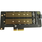 Контроллер Dynamode 2х M.2 NVMe M-Key /SATA B-key SSD to PCI-E 3.0 x4/ x8/ x16, (PCI-Ex4- 2xM.2 MB-key)