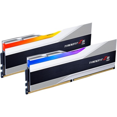 Модуль пам'яті для комп'ютера DDR5 64GB (2x32GB) 6000 Trident Z5 RGB Silver G.Skill (F5-6000J3238G32GX2-TZ5RS)