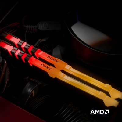 Модуль памяти для компьютера DDR4 32GB (2x16GB) 2666 MHz FURY Beast RGB Kingston (KF426C16BBAK2/32)