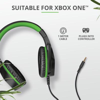 Наушники Trust GXT 404G Rana Gaming Headset for Xbox One 3.5mm GREEN (23346)