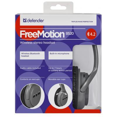 Наушники Defender FreeMotion B520 Bluetooth Grey (63520)