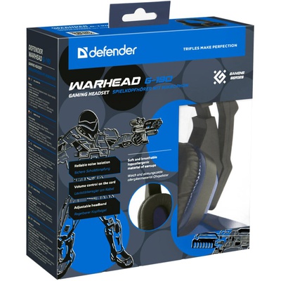 Наушники Defender Warhead G-190 Blue-Black (64116)