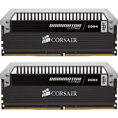 Модуль памяти для компьютера DDR4 16GB (2x8GB) 2666 MHz Dominator Platinum CORSAIR (CMD16GX4M2A2666C15)