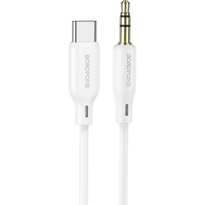 Кабель мультимедійний USB-C to 3.5mm M 1.0m white BOROFONE (6941991101076)