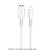 Дата кабель USB 2.0 AM to Lightning 1.0m 2.4A silicone white Denmen (DM-D42L-WH)