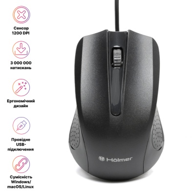 Мишка Hölmer M-02OF USB White (M-02OF)