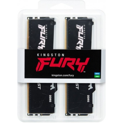 Модуль пам'яті для комп'ютера DDR5 32GB (2x16GB) 5200 MHz Beast RGB XMP Kingston Fury (ex.HyperX) (KF552C40BBAK2-32)