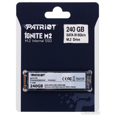 Накопитель SSD M.2 2280 240GB Patriot (PI240GSM280SSDR)