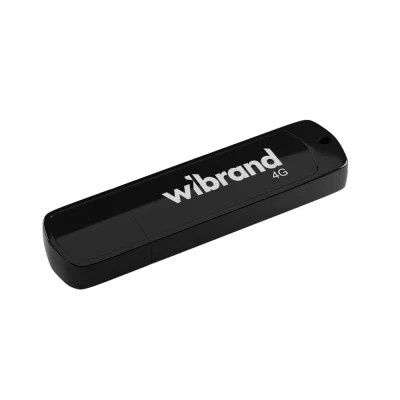 USB флеш накопичувач Wibrand 4GB Grizzly Black USB 2.0 (WI2.0/GR4P3B)