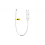 Кабель мультимедийный MiniDisplayPort to DisplayPort 0.3m white Kit (KITS-FL-001)