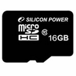 Карта памяти Silicon Power 16Gb microSDHC class 10 (SP016GBSTH010V10)