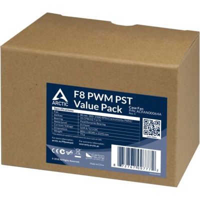 Кулер для корпуса Arctic F8 PWM PST (ACFAN00064A)