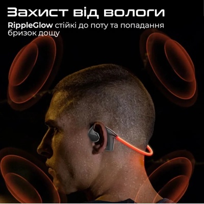 Навушники Promate RippleGlow Black (rippleglow.black)