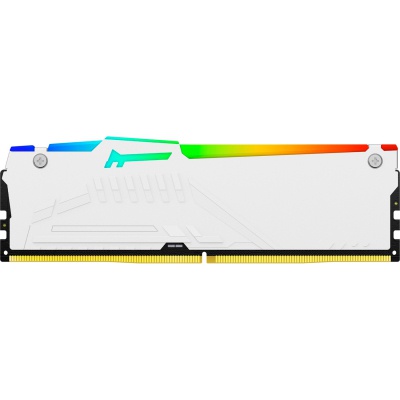 Модуль пам'яті для комп'ютера DDR5 16GB 6400 MHz Beast White RGB XMP Kingston Fury (ex.HyperX) (KF564C32BWA-16)