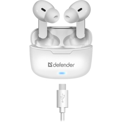 Наушники Defender Twins 903 TWS White (63903)
