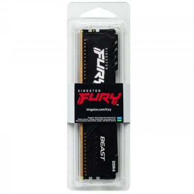 Модуль пам'яті для комп'ютера DDR4 16GB 2666 MHz FURY Beast Black Kingston Fury (ex.HyperX) (KF426C16BB/16)