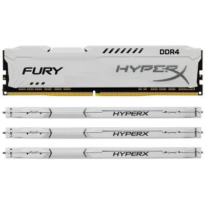 Модуль памяти для компьютера DDR4 64GB (4x16GB) 2400 MHz HyperX FURY White Kingston (HX424C15FWK4/64)