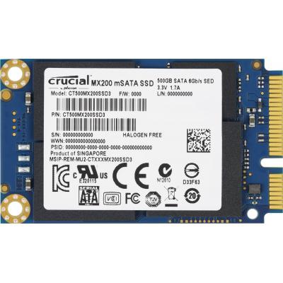 Накопитель SSD mSATA 500GB MICRON (CT500MX200SSD3)