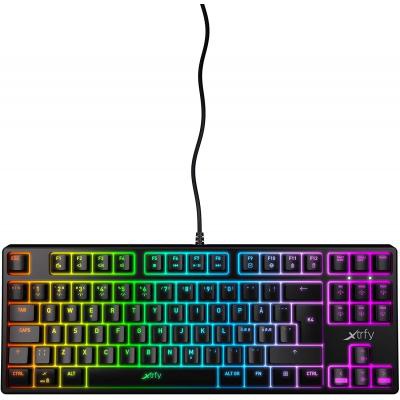 Клавиатура Xtrfy K4 TKL RGB Kailh Red Ukr-Ru Black (XG-K4-RGB-TKL-R-UKR)