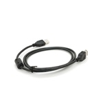 Дата кабель USB 2.0 AM/AF 1.0m ferrite black Voltronic (YT-AM/AF-1.0B)