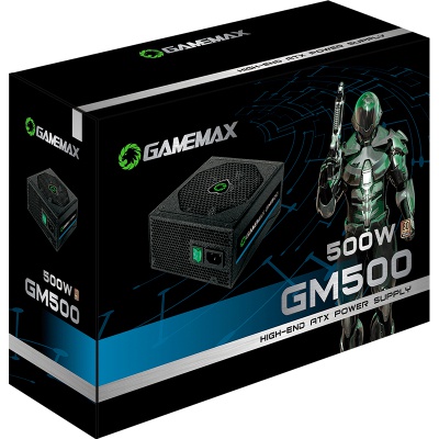 Блок живлення Gamemax GM-500 80+ APFC Black