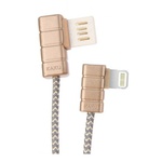 Дата кабель USB 2.0 AM to Lightning 1.0m Gallop Gold 2.4A iKAKU (YT-iK/GA-LG)