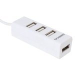 Концентратор OMEGA 4 Port USB 2.0 Hub white (OUH243W)