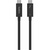 Дата кабель THUNDERBOLT 4, 40Gbps, 100W, 2m Black Belkin (INZ002BT2MBK)