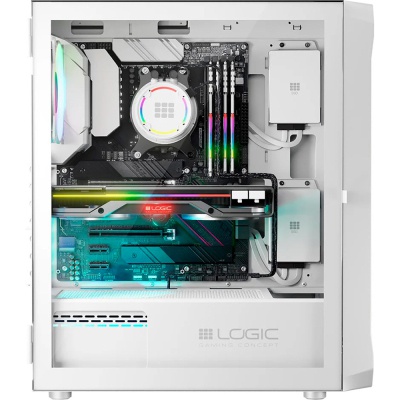 Корпус Logic concept PORTOS MESH+GLASS ARGB fans 3x120mm WHITE (AM-PORTOS-20-0000000-0002)