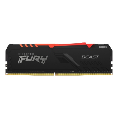 Модуль пам'яті для комп'ютера DDR4 64GB (2x32GB) 3200 MHz Fury Beast RGB Kingston Fury (ex.HyperX) (KF432C16BBAK2/64)