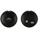 Дата кабель USB 2.0 AM to Lightning + Micro 5P 1.0m Retractable black Remax (RC-099T-BLACK)