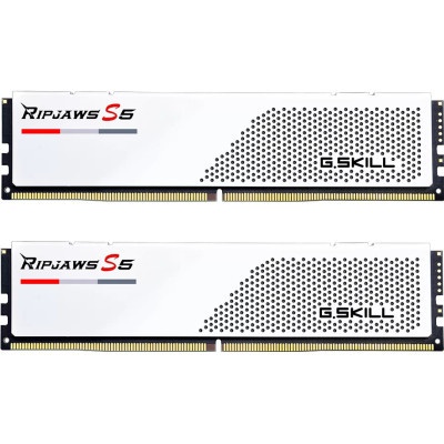 Модуль пам'яті для комп'ютера DDR5 32GB (2x16GB) 5200 MHz Ripjaws S5 Matte White G.Skill (F5-5200J4040A16GX2-RS5W)