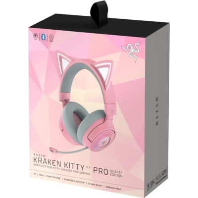 Навушники Razer Kraken Kitty V3 PRO Quartz USB Pink (RZ04-05170200-R3M1)
