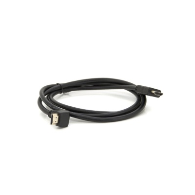 Кабель мультимедійний HDMI M to HDMI M 1.5m V1.4 90° corner black Merlion (YT-HDMI(M)/(M)HS-1.5m-90°)