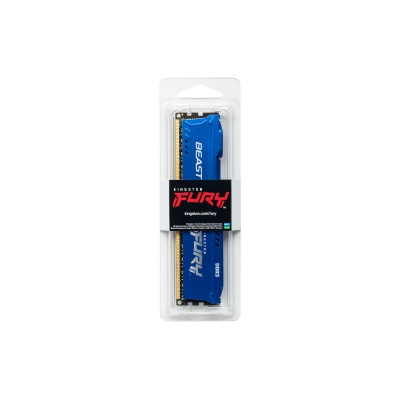 Модуль памяти для компьютера DDR3 4GB 1600 MHz Fury Beast Blue Kingston Fury (ex.HyperX) (KF316C10B/4)