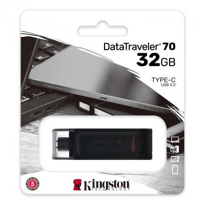 USB флеш накопитель Kingston 32GB DataTraveler 70 USB 3.2 / Type-C (DT70/32GB)