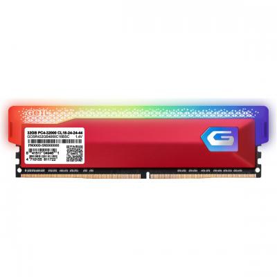 Модуль памяти для компьютера DDR4 8GB 3200 MHz Orion RGB Racing Red GEIL (GOSR48GB3200C16BSC)