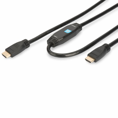 Кабель мультимедийный HDMI to HDMI 15.0m DIGITUS (DK-330105-150-S)
