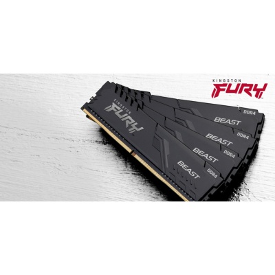 Модуль пам'яті для комп'ютера DDR4 16GB 3200 MHz Beast Black Kingston Fury (ex.HyperX) (KF432C16BB/16)