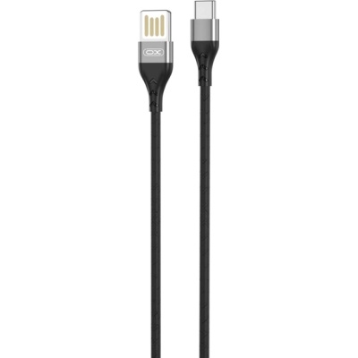Дата кабель USB 2.0 AM to USB-C 1.0m 2.4A double-sided NB188 gray XO (6920680879700)