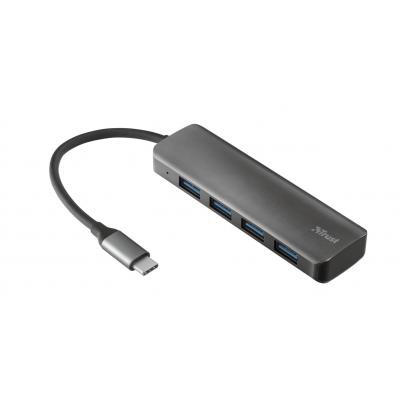 Концентратор Trust Halyx USB-C to 4-Port USB-A 3.2 ALUMINIUM (23328_TRUST)