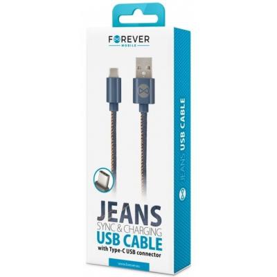 Дата кабель USB 2.0 AM to Type-C jeans Forever (T_01629)