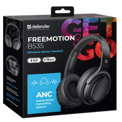 Навушники Defender FreeMotion B535 Bluetooth Black (63535)